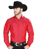 Camisa Casual Manga Larga El Señor De Los Cielos 2108027 100% Microfibra (Poliéster) Rojo 43765