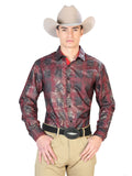 Rojo Casual Manga Larga Camisa 43795