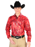Camisa Casual Manga L El Señor De Los Cielos Wh7-200 97% Poliéster 3% Elastano Vino 43796