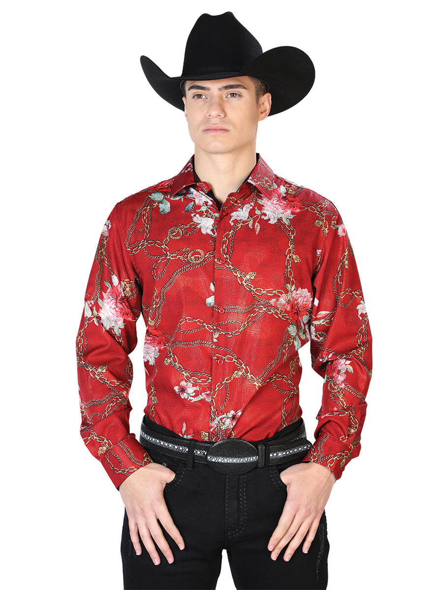 Vino Casual Manga Larga Camisa 43879