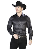 Camisa Casual Manga Larga El Señor De Los Cielos 8 97%Poliéster 3%Lycra Negro 43923
