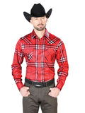 Rojo Casual Manga Larga Camisa 43925