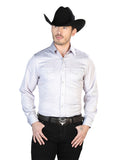 Gris Casual Manga Larga Camisa 43949