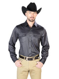 Camisa Casual Manga Larga El Señor De Los Cielos 51 97%Poliéster 3%Lycra Negro 43966