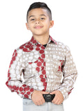 Camisa Casual L/ Manga El Señor De Los Cielos 12 97%Poliéster 3%Lycra Negro/Rojo 44075