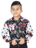 Camisa Casual L/ Manga El Señor De Los Cielos 26 97%Poliéster 3%Lycra Blanco/Marrón 44094
