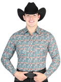 el General Oscuro Verde Vaquero Camisa 44310