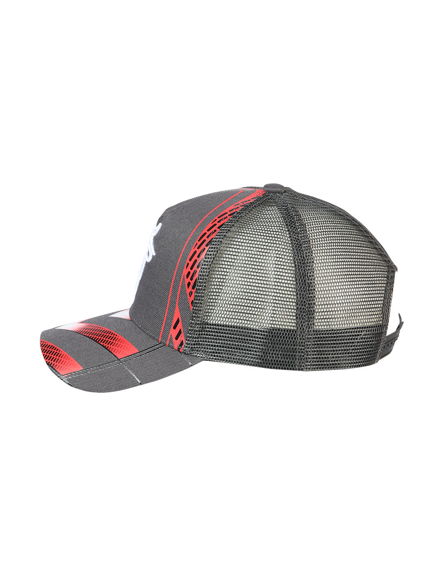 Gorra El General Toro Tela Negro/rojo 44372