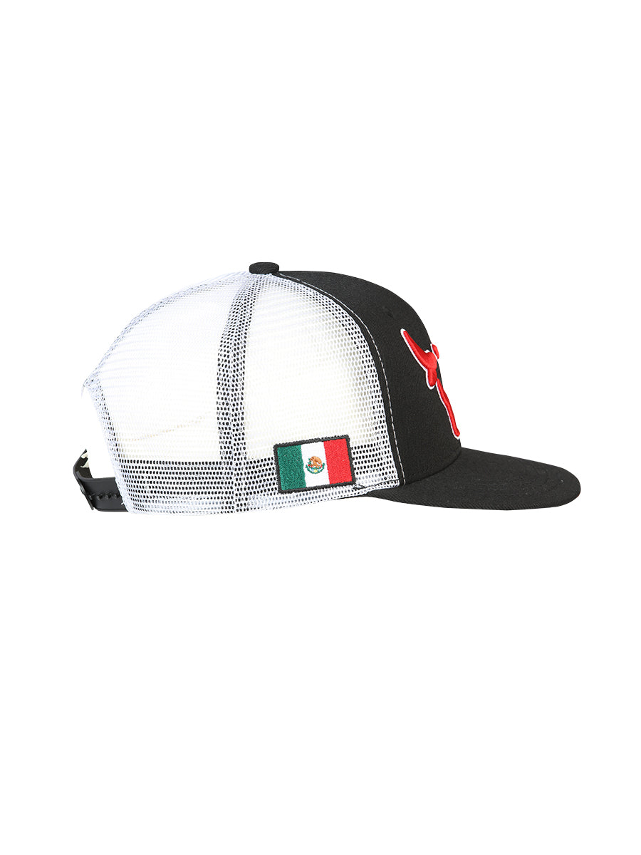 Gorra El General Bull Tela Negro/blanco 44377