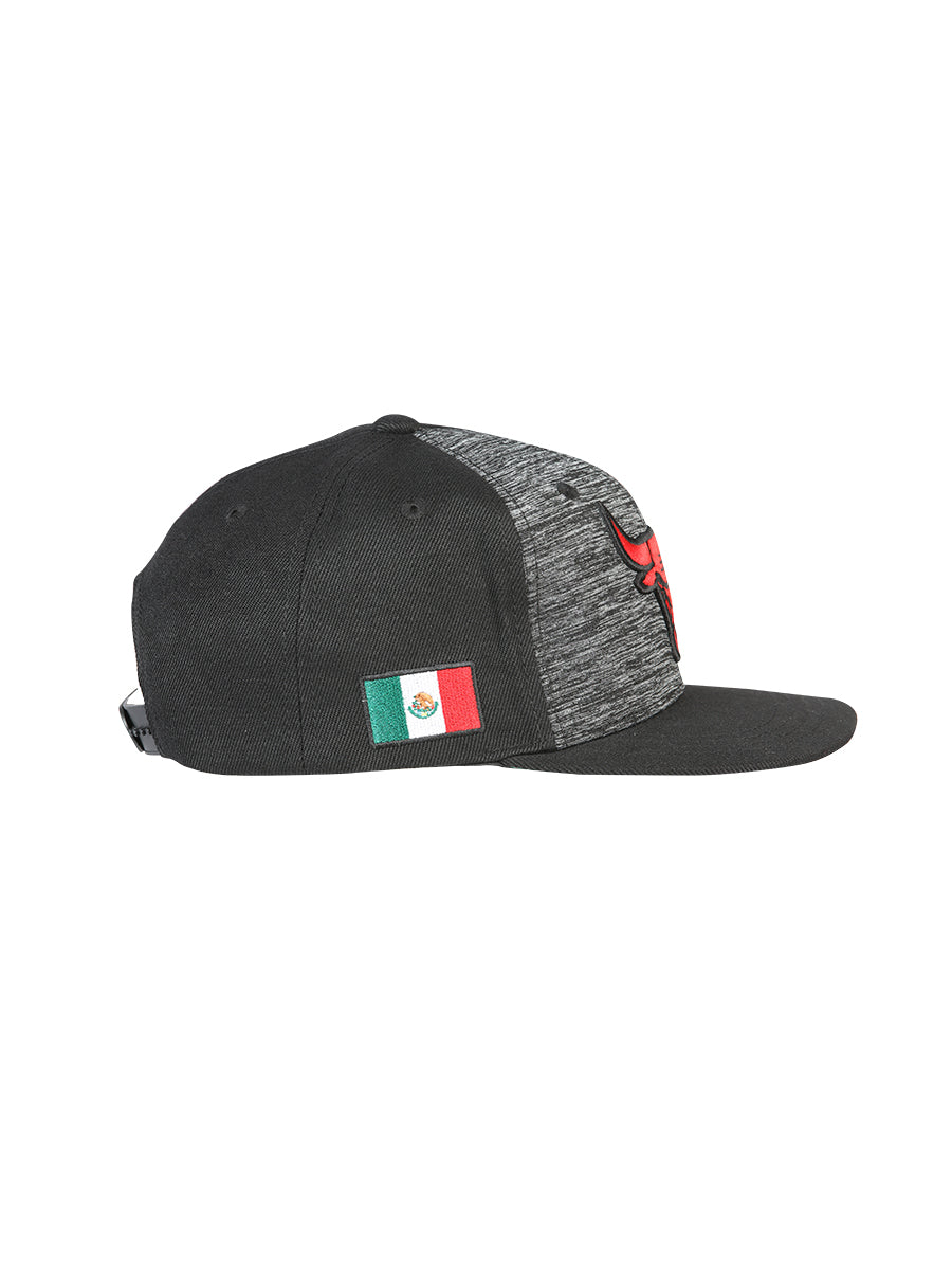 Gorra El General Bull Tela Negro/rojo 44391