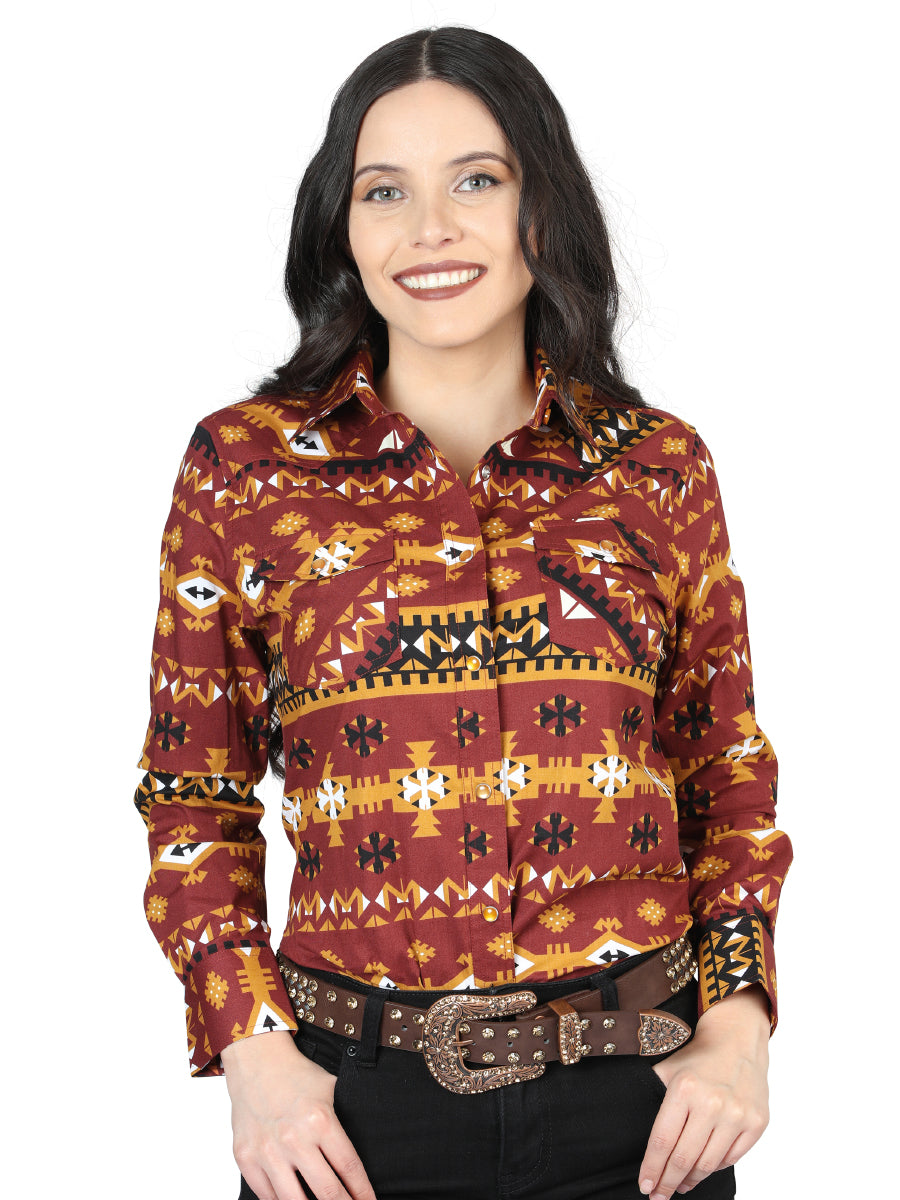 Casual Long - Sleeve Camisa del General Brick 44424