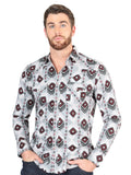 Camisa Vaquera M/ Larga El Senor De Los Cielos 23.17 97% Algodón 3% Lycra Gris 44425