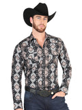 Camisa Vaquera M/ Larga El Senor De Los Cielos 23-19 97% Algodón 3% Lycra Negro 44427