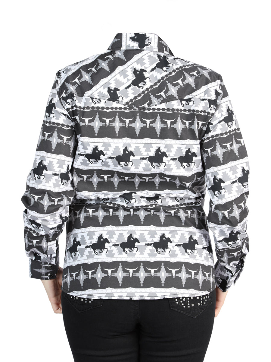 el General - Casual Long - Sleeve Camisa - Negro 44479