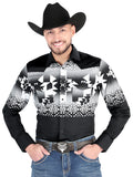 el General - Casual Manga Larga Camisa - Negro 44485