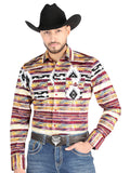 el General - Casual Manga Larga Camisa - Café 44487