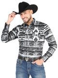 el General - Casual Manga Larga Camisa - Gris 44488