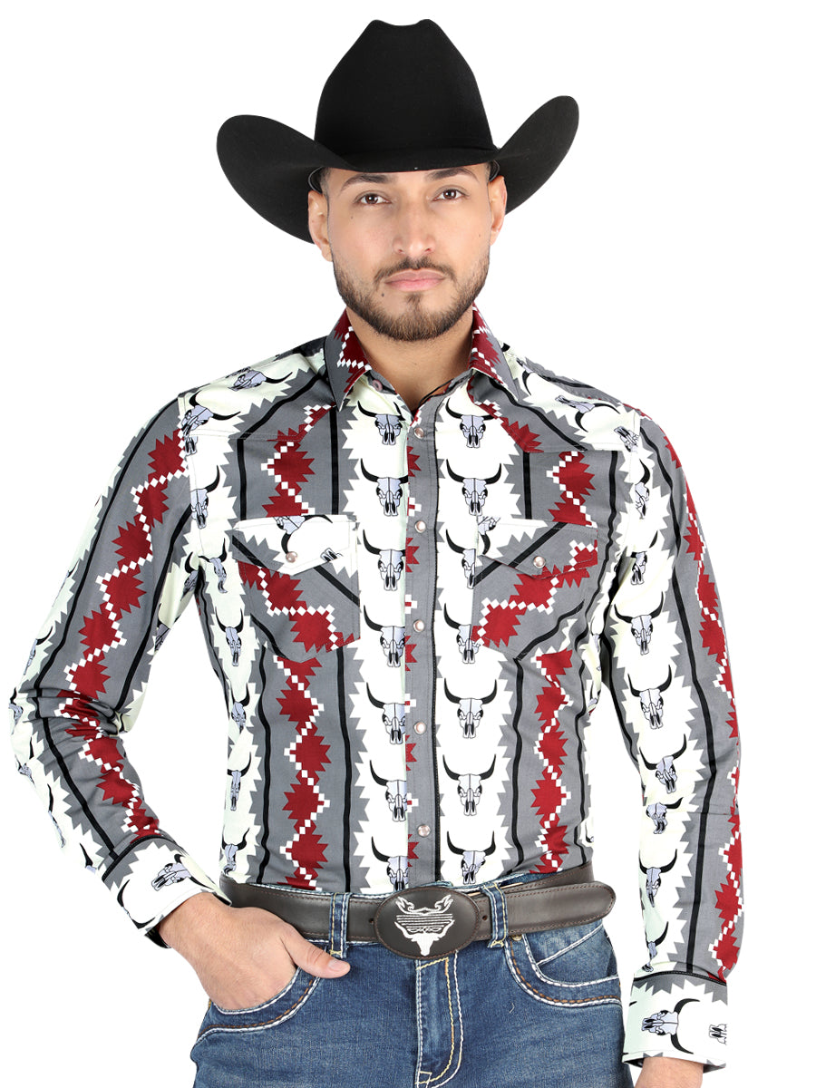 el General - Casual Manga Larga Camisa - Ivory 44489