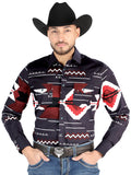 el General - Casual Manga Larga Camisa - Borgoña 44498