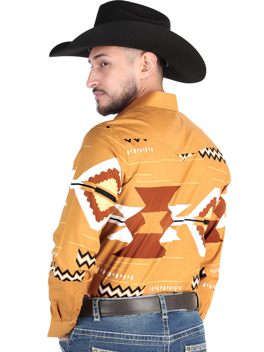 el General - Casual Manga Larga Camisa - Taupe 44499