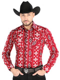 el General - Casual Manga Larga Camisa - Rojo 44504