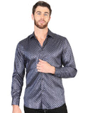 el General Azul Marino Azul Casual Long - Sleeve Camisa 44551