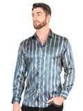 el General Teal Casual Long - Sleeve Camisa 44580