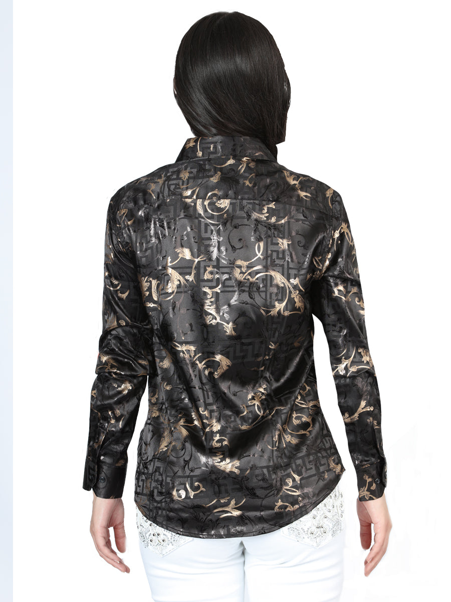 el General Negro Casual Long - Sleeve Camisa 44598