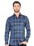 el General Azul Casual Long - Sleeve Camisa 44600