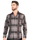 el General Gris Casual Long - Sleeve Camisa 44602