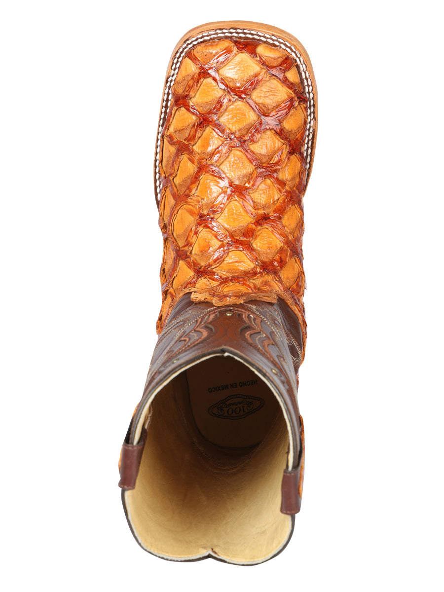 el General Caballero Exótico Monster Fish Rodeo Botas - Miel 44606