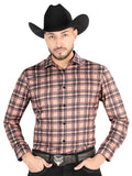 el General - Casual Long - Sleeve Camisa - Beige/negro 44697