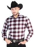 el General - Casual Manga Larga Camisa - Negro/rojo 44701