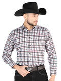 el General - Casual Manga Larga Camisa - Negro/blanco 44703