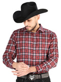el General - Casual Manga Larga Camisa - Rojo 44710