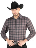 el General - Casual Manga Larga Camisa - Mocha/olive 44712
