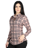 el General - Casual Long - Sleeve Camisa - Beige/negro 44714