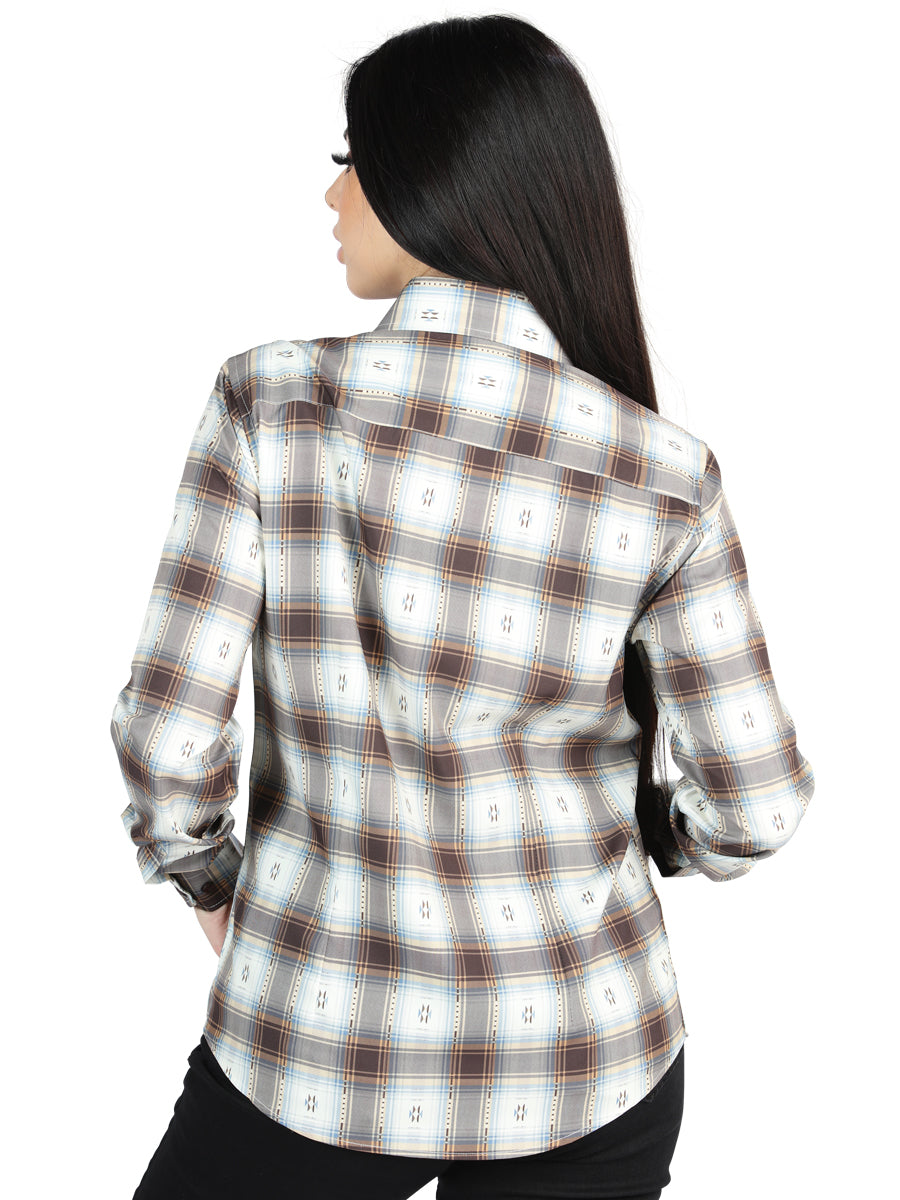 el General - Casual Long - Sleeve Camisa - Café/sand 44717