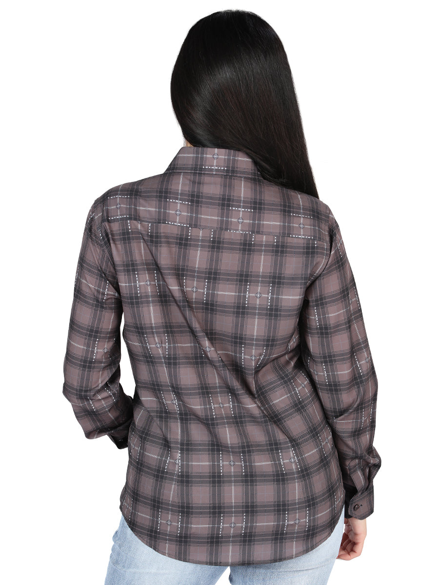 el General - Casual Long - Sleeve Camisa - Moka/olive 44729
