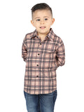 el General Beige/negro Casual Long - Sleeve Camisa 44731