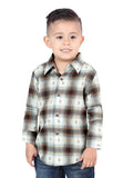 el General Café/sand Casual Long - Sleeve Camisa 44734