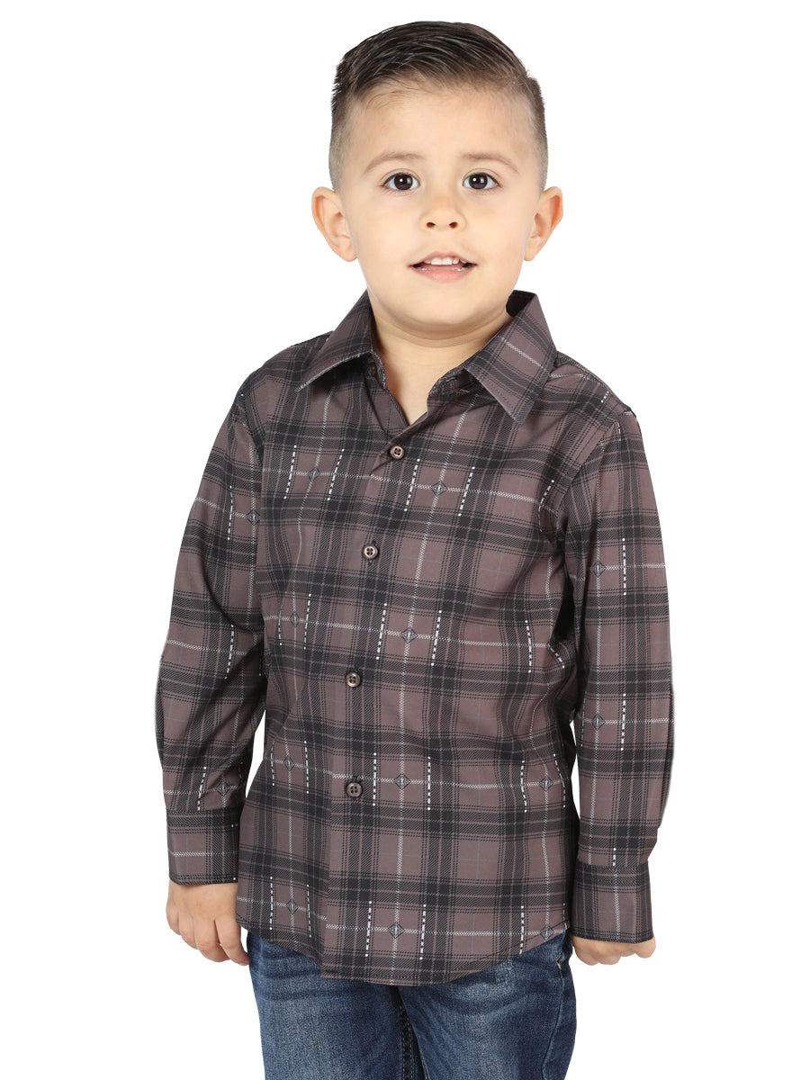 el General Moka/olive Casual Long - Sleeve Camisa 44746