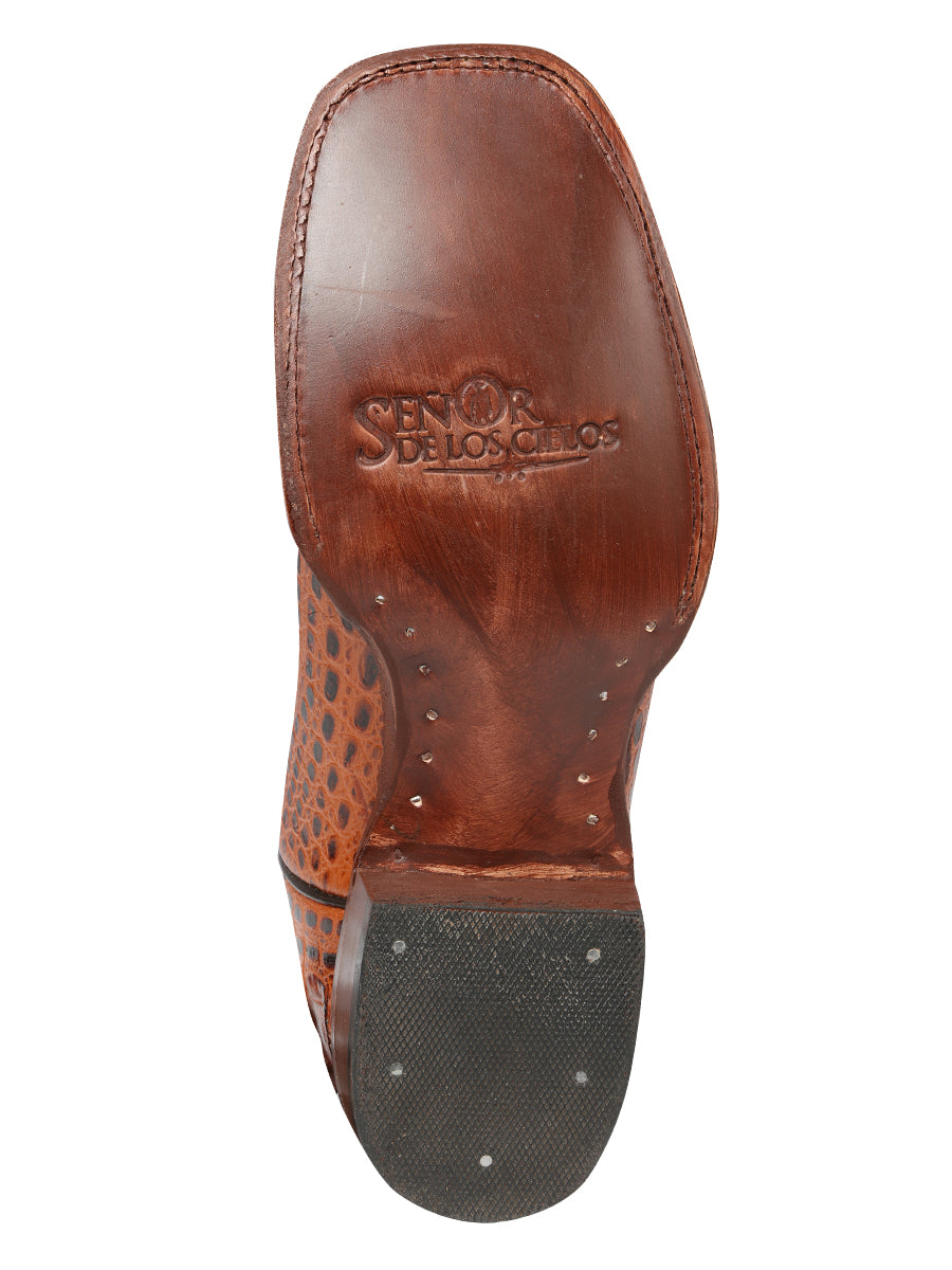 el General Rodeo - Printed Alligator Piel Botas - Cogñac 44939