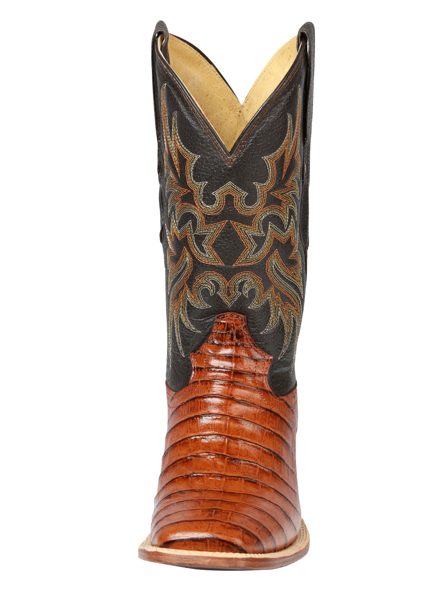 el General Rodeo - Printed Alligator Piel Botas - Cogñac 44939