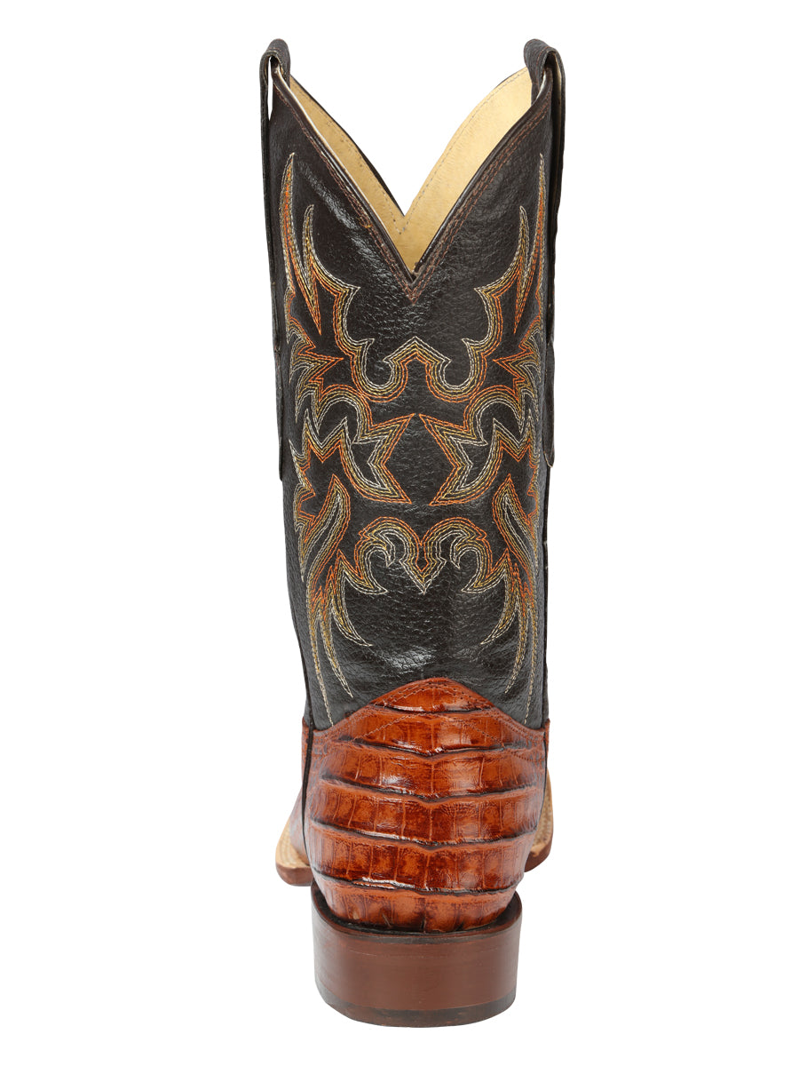 el General Rodeo - Printed Alligator Piel Botas - Cogñac 44939