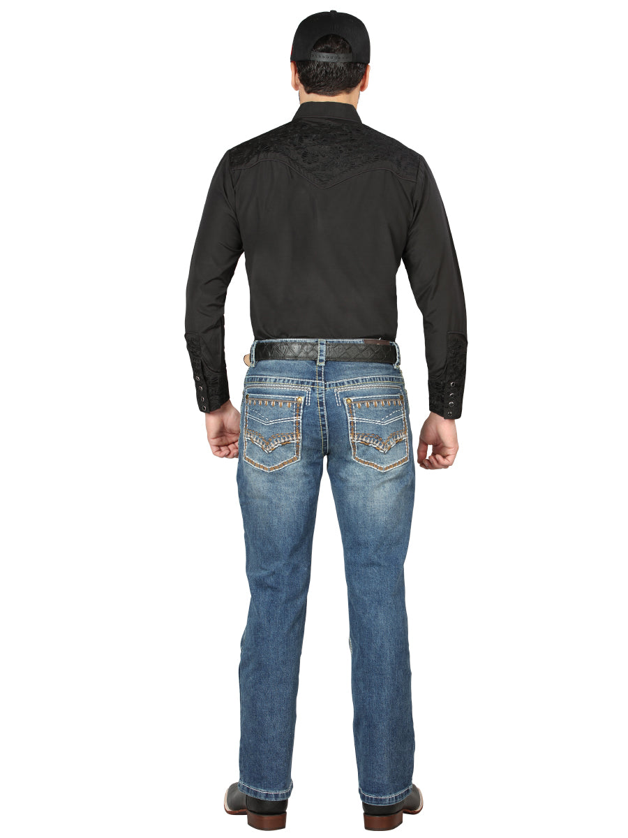 Centenario Bootcut Mezclilla Pantalón de Mezclilla - Oscuro Azul 44967