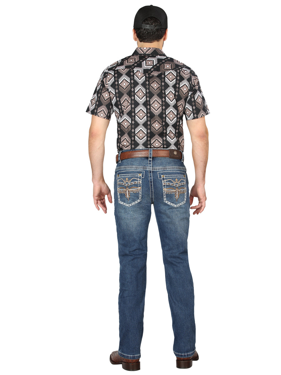 Centenario Bootcut Mezclilla Pantalón de Mezclilla - Oscuro Azul 44970