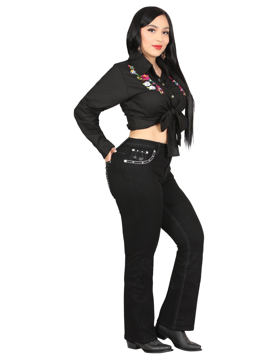 Centenario Bootcut Mezclilla Pantalón de Mezclilla - Negro 45026