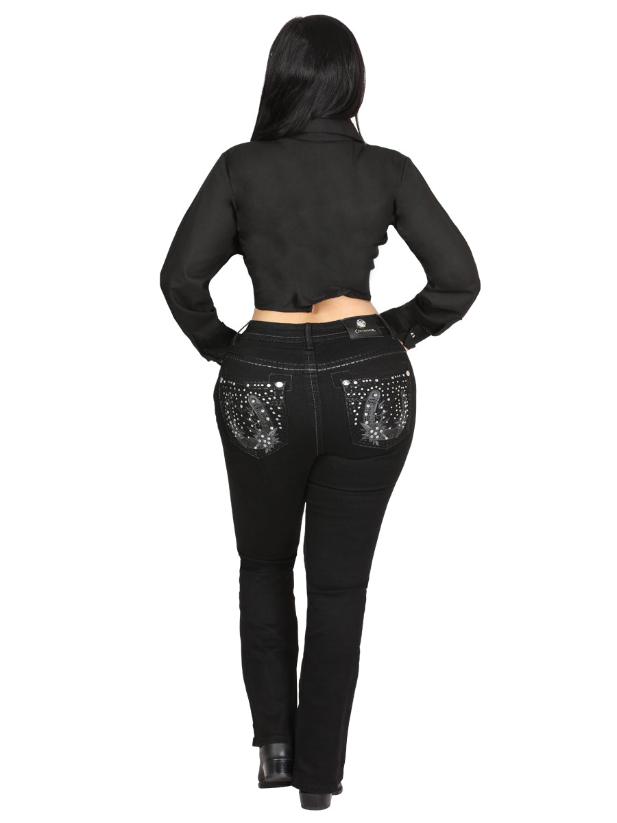 Centenario Bootcut Mezclilla Pantalón de Mezclilla - Negro 45026
