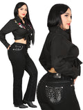 Centenario Bootcut Mezclilla Pantalón de Mezclilla - Negro 45026